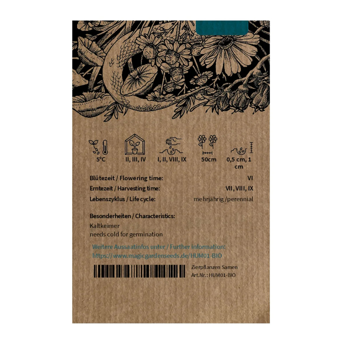 Hop (Humulus lupulus) zaden biologisch