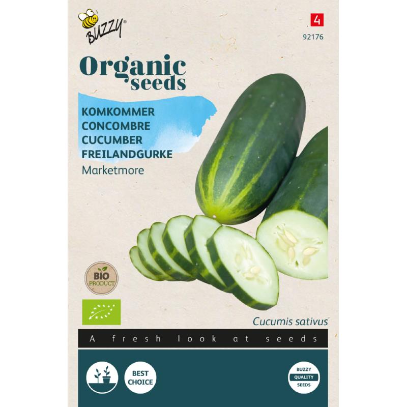 Organic Komkommer Marketmore zaden - Feggies