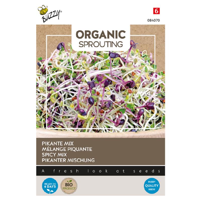 Organic sprouting pikante mix zaden - Feggies