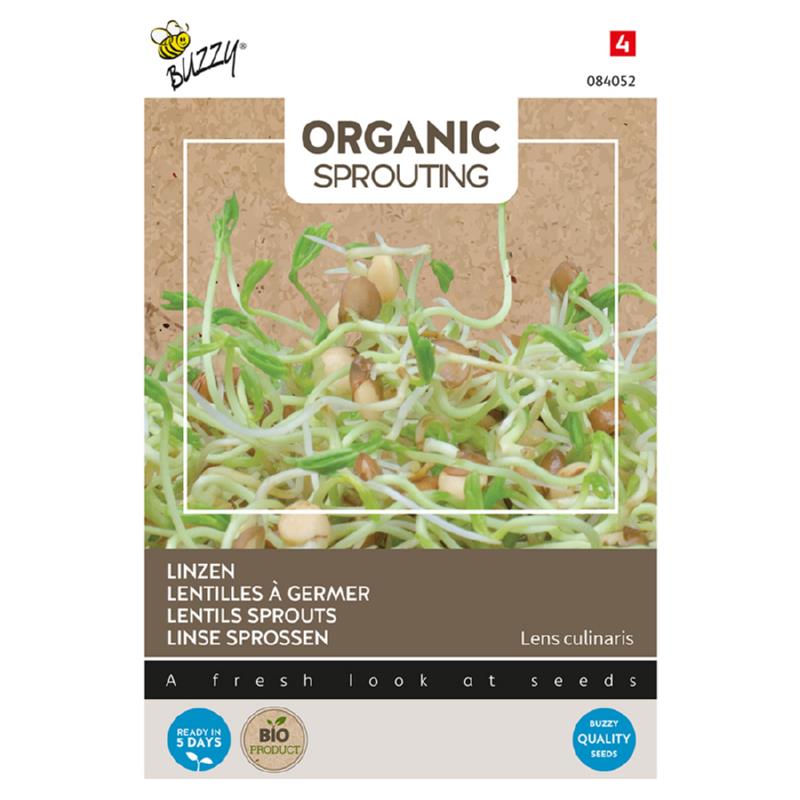 Organic sprouting linzen zaden - Feggies