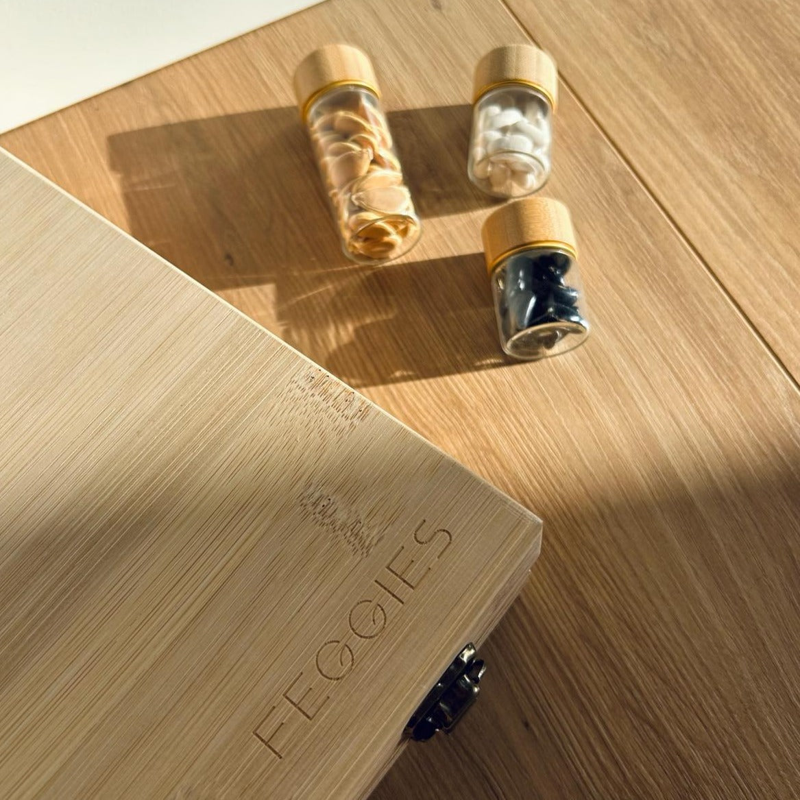 Glazen buisjes bewaarbox PRO maat S - Feggies