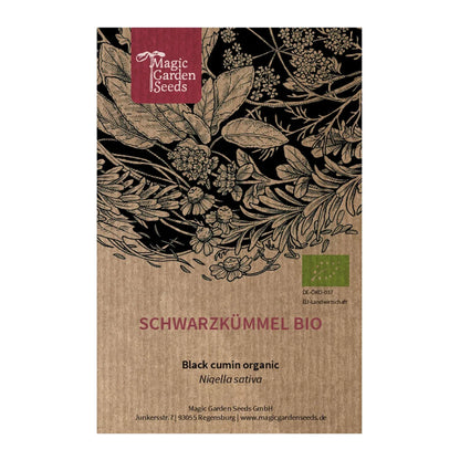 Zwarte komijn zaden biologisch