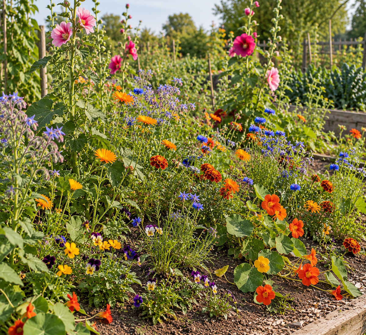 Eetbare bloemen mix – biologische bloemzaden (kleurrijke mix)
