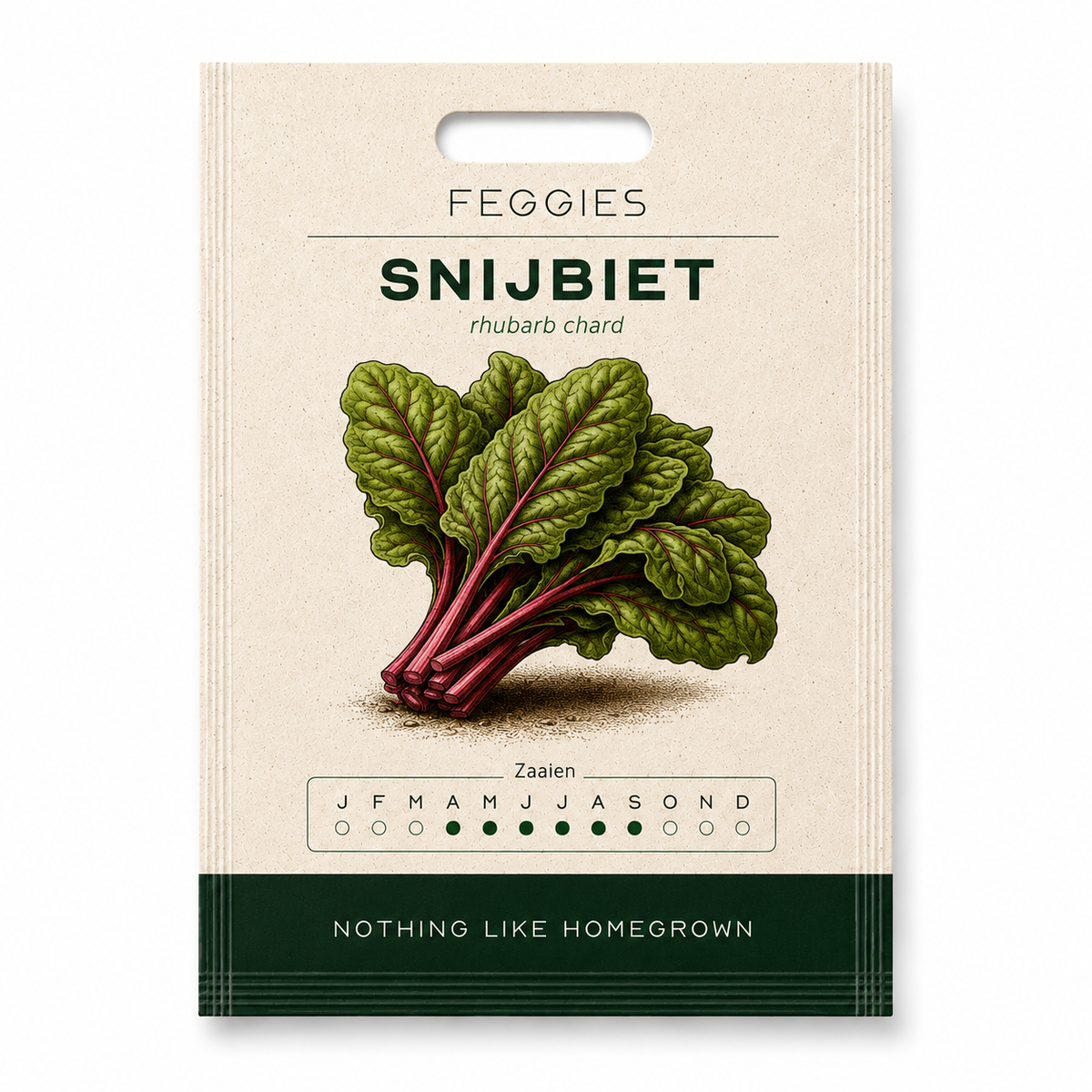 Snijbiet rhubarb chard – biologische groentezaden (rode stelen)