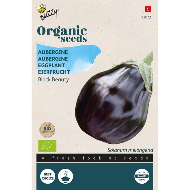 Organic aubergine Black Beauty zaden