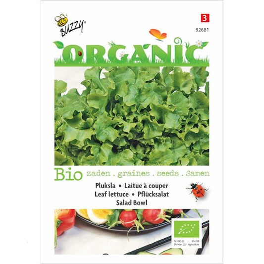 Organic Pluksla Salad Bowl, groen zaden