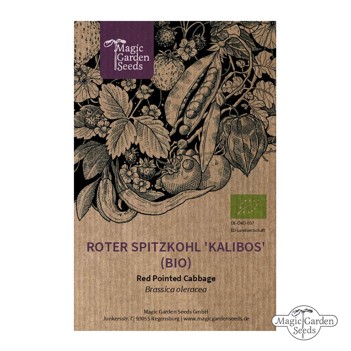 Rode spitskool 'Kalibos' zaden Biologisch