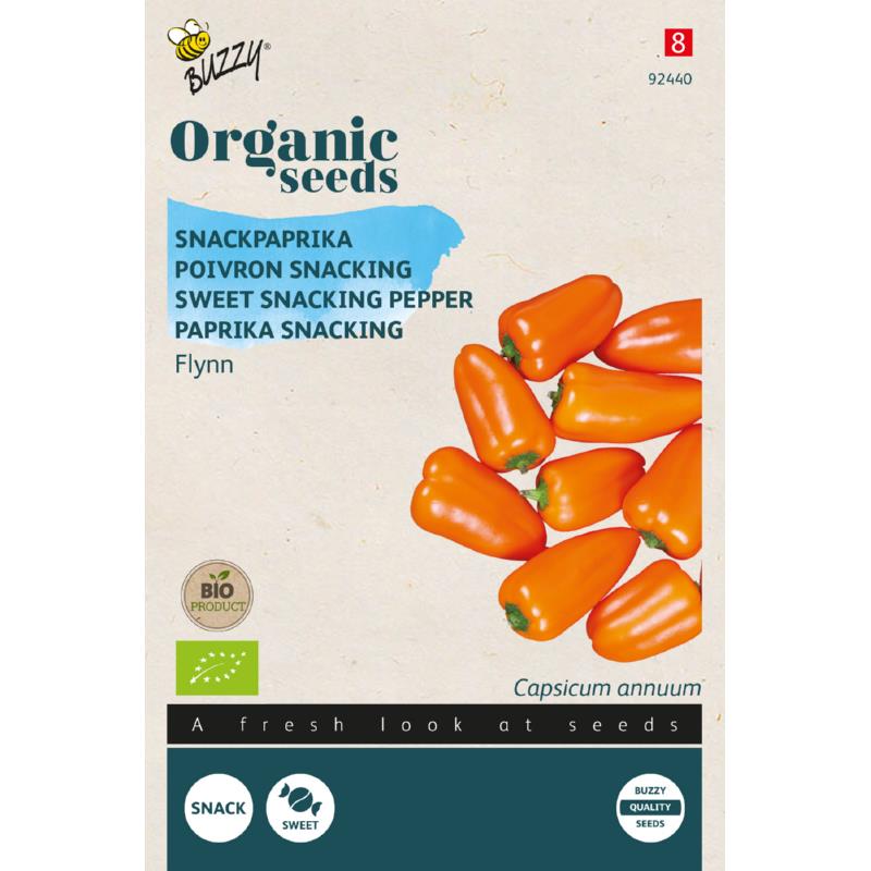 Organic Snackpaprika Flynn zaden - Feggies