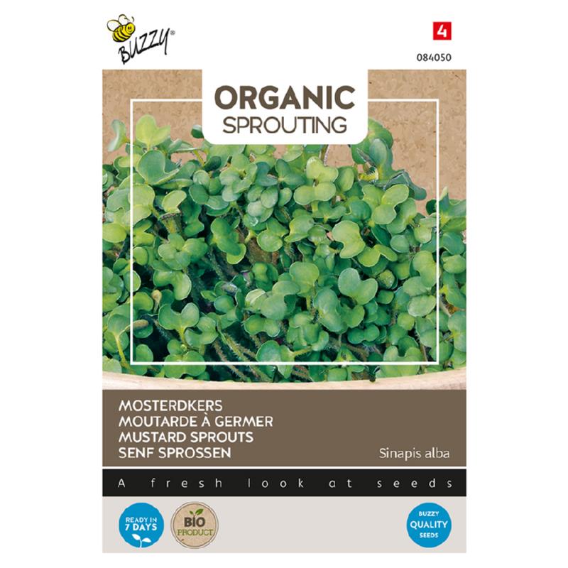 Organic sprouting mosterdkers zaden
