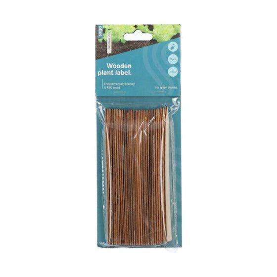 Houten steeketiket 15cm, 25st - Feggies